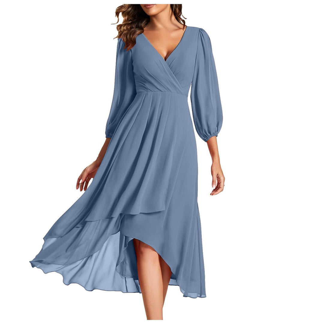 Avenya™ | V-Ausschnitt Midi-Kleid