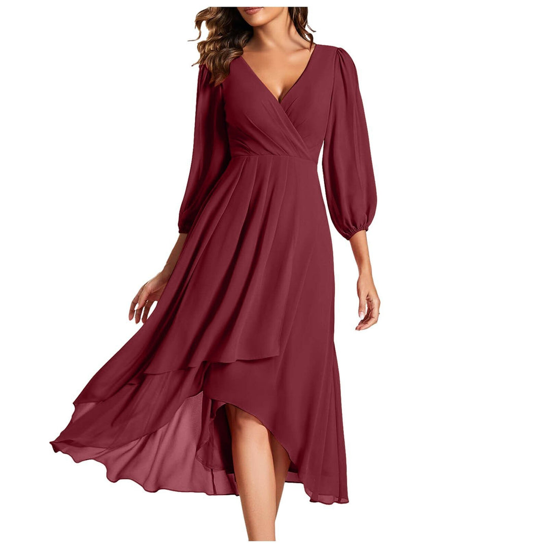 Avenya™ | V-Ausschnitt Midi-Kleid