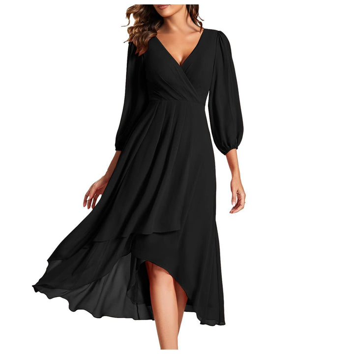 Avenya™ | V-Ausschnitt Midi-Kleid