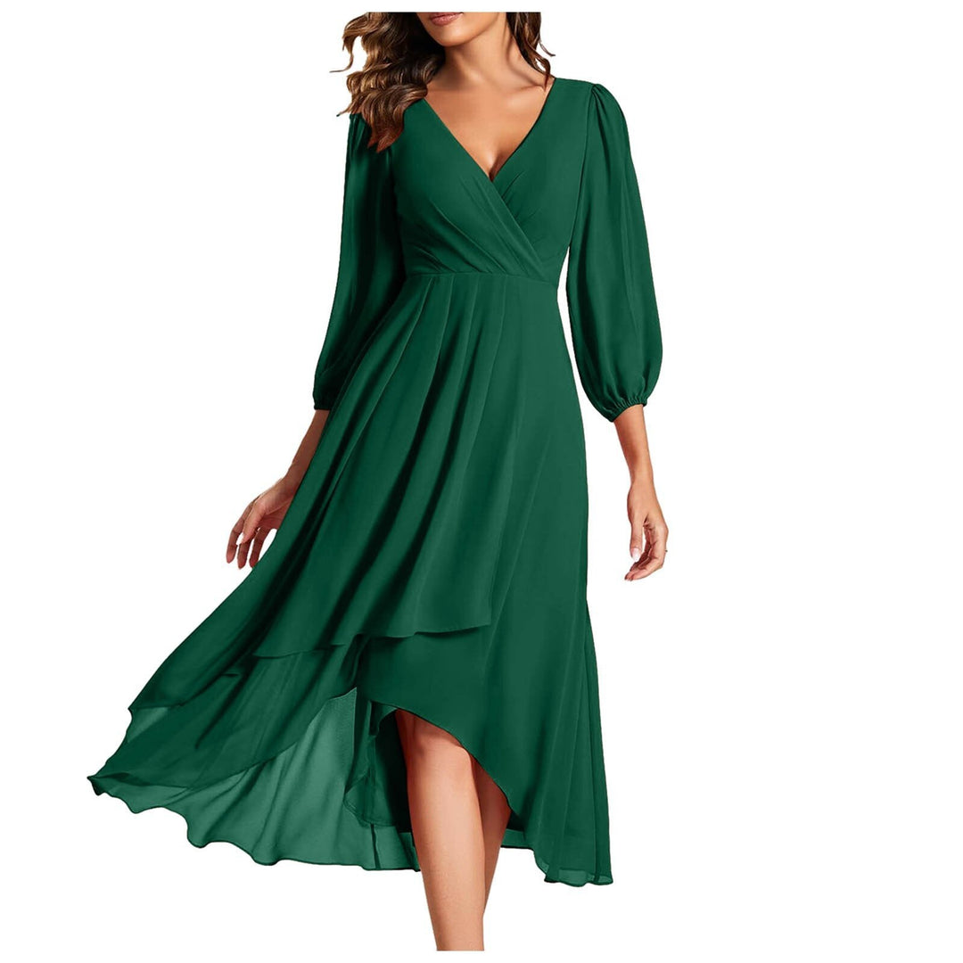 Avenya™ | V-Ausschnitt Midi-Kleid