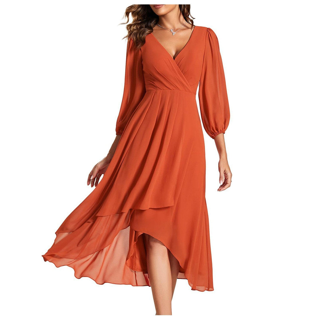 Avenya™ | V-Ausschnitt Midi-Kleid