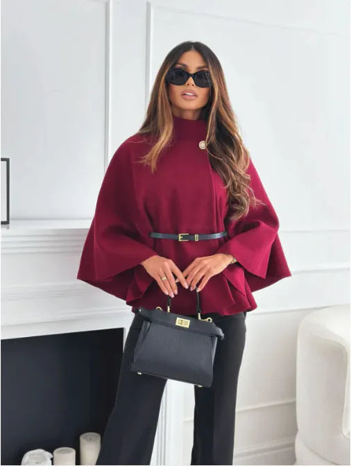 Averina™ | Gürteltag Cashmere Poncho