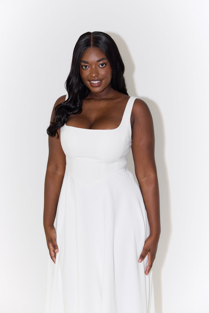 Amelia™ | Zeitloses Fließendes Midi-Kleid