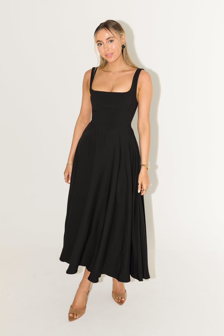 Amelia™ | Zeitloses Fließendes Midi-Kleid