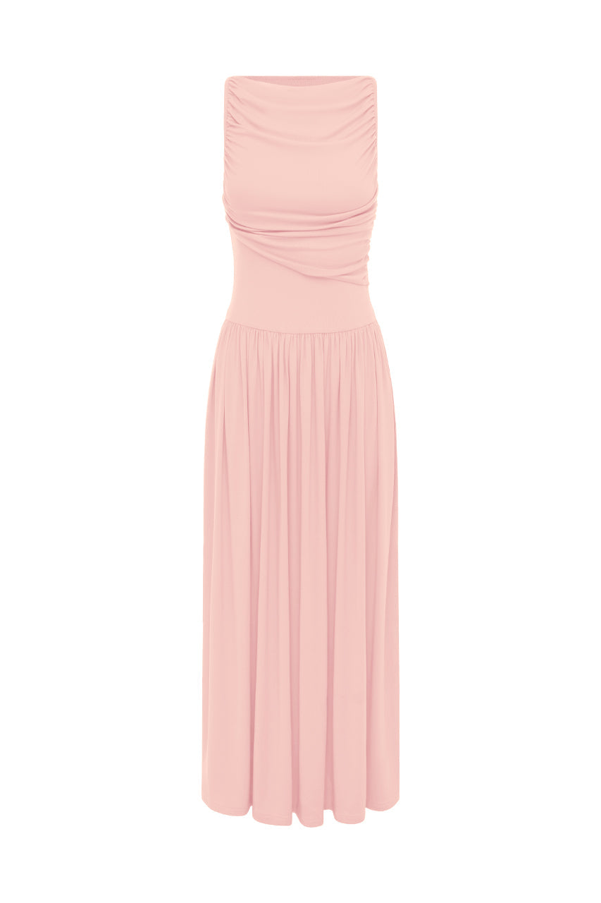 Adriana™ | Boot-Ausschnitt Kleid