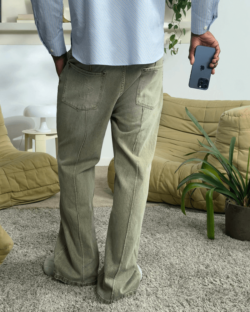Onalya™ |Rote Bootcut-Hose