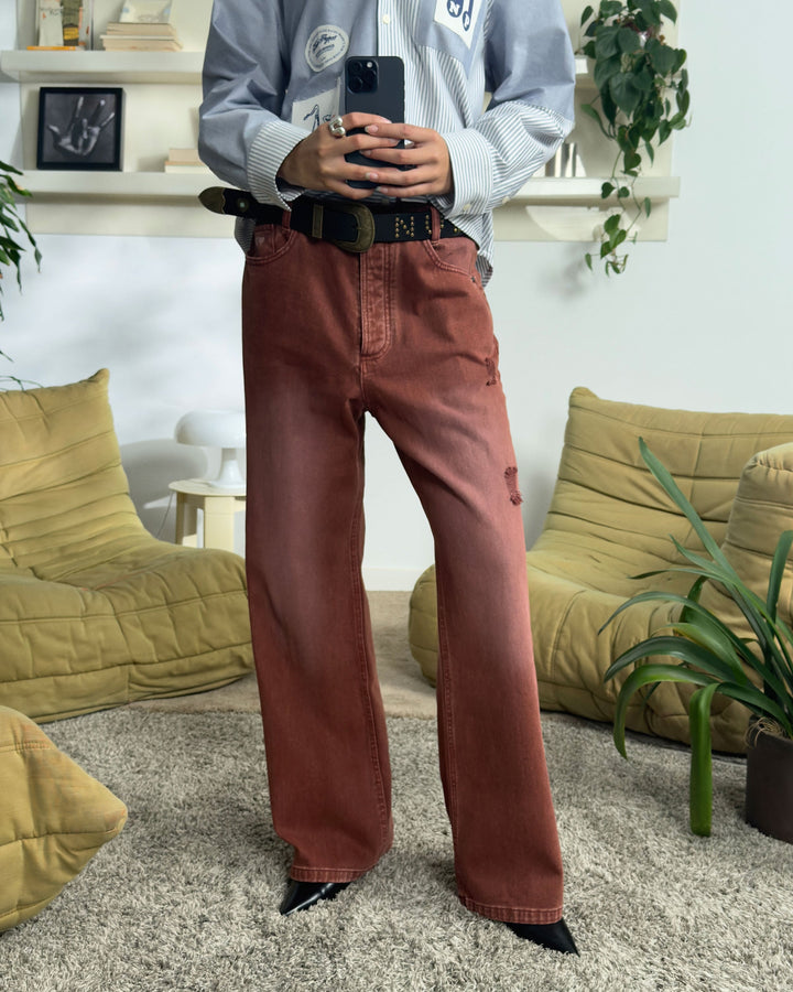 Onalya™ |Rote Bootcut-Hose