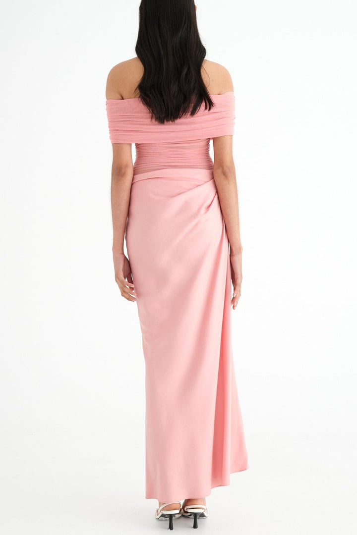 Lydia™ | Drapierte Rücken-Maxikleid
