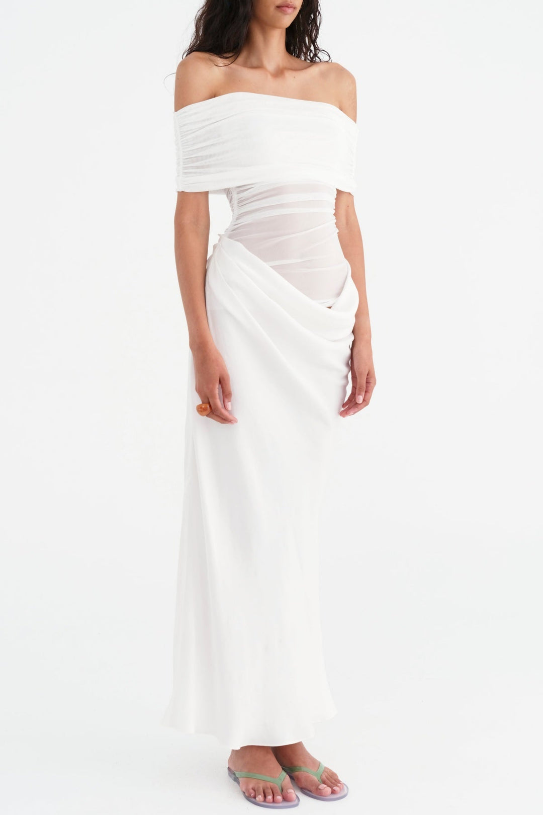 Lydia™ | Drapierte Rücken-Maxikleid