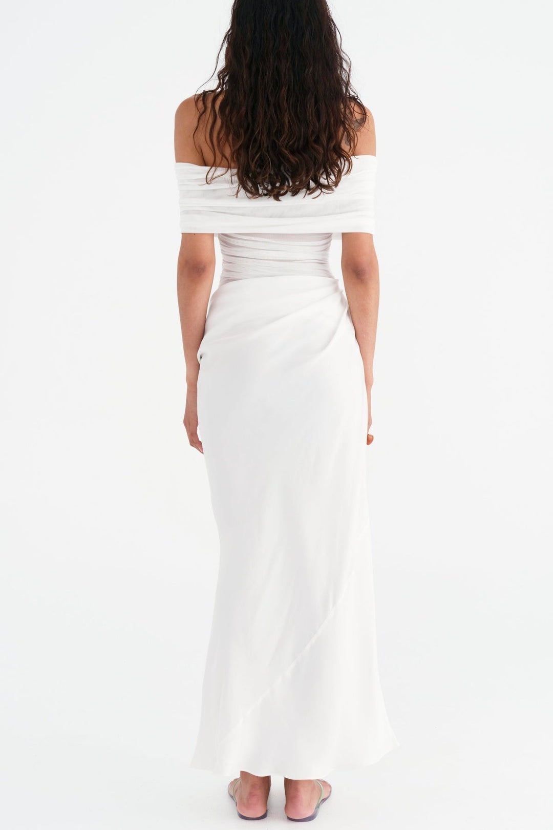 Lydia™ | Drapierte Rücken-Maxikleid