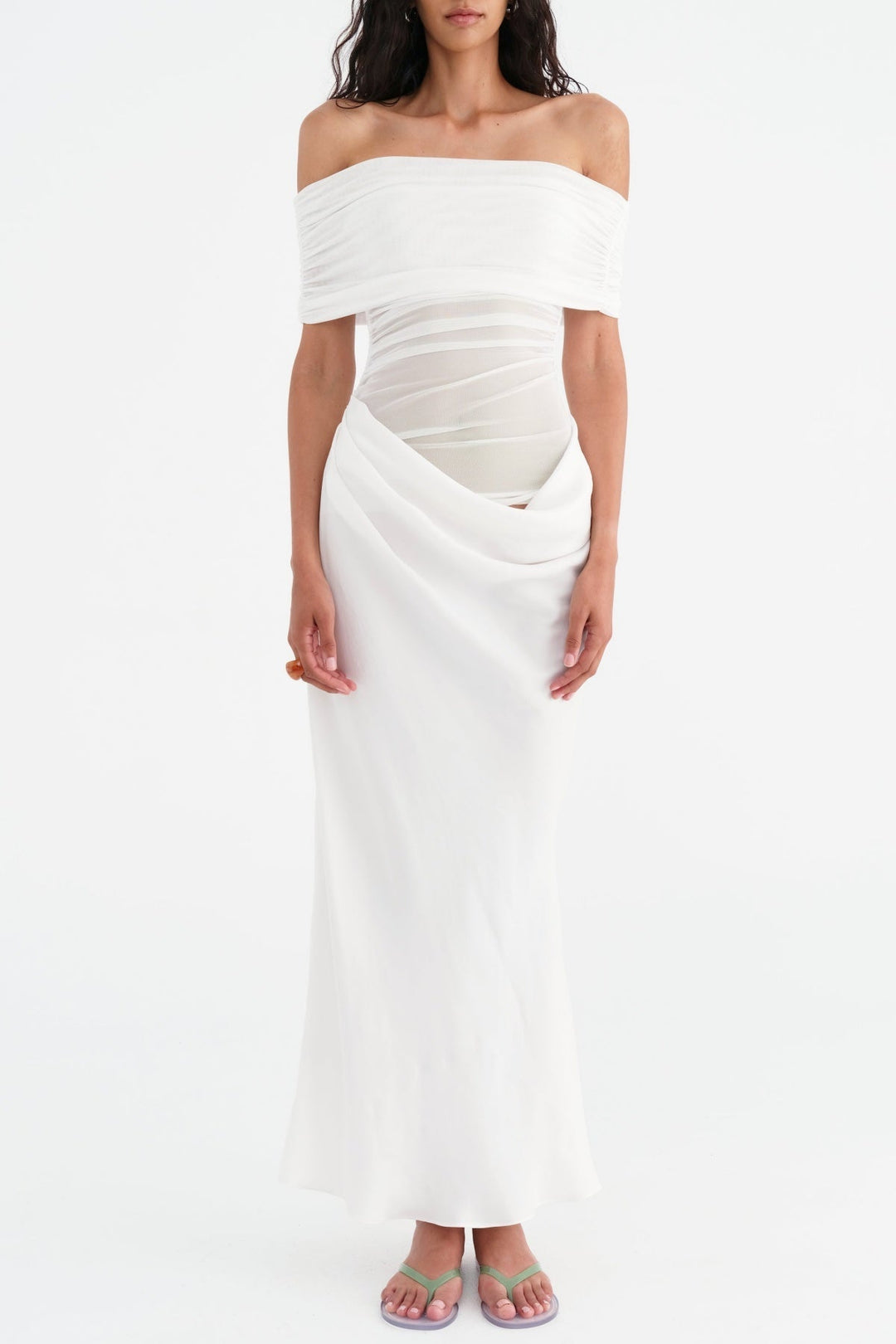 Lydia™ | Drapierte Rücken-Maxikleid
