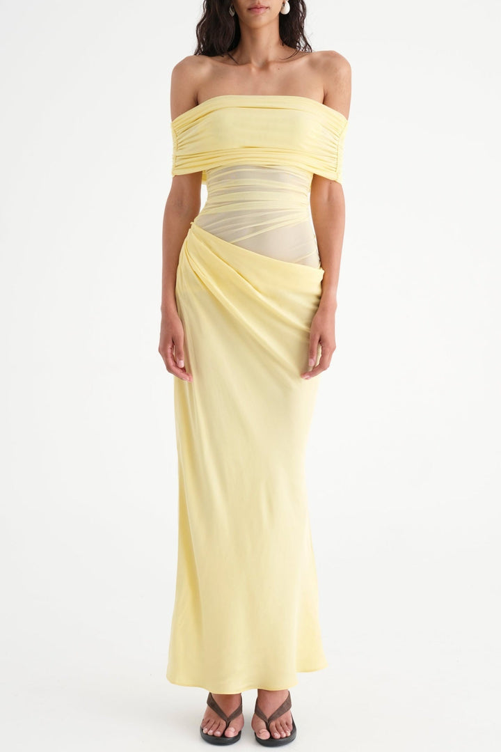 Lydia™ | Drapierte Rücken-Maxikleid