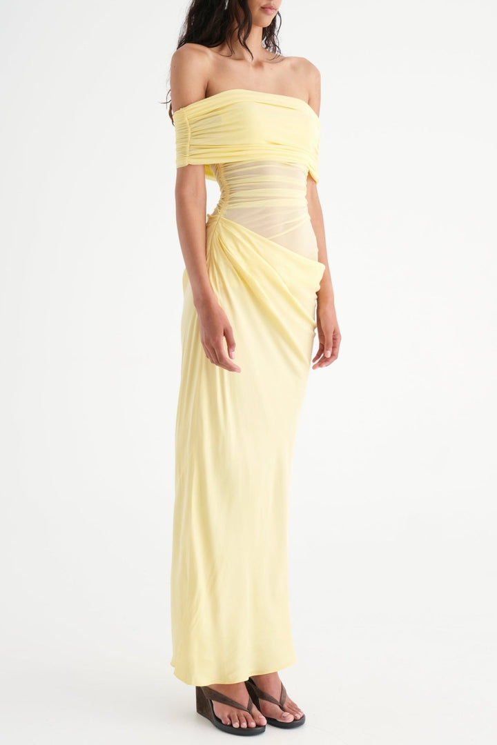 Lydia™ | Drapierte Rücken-Maxikleid