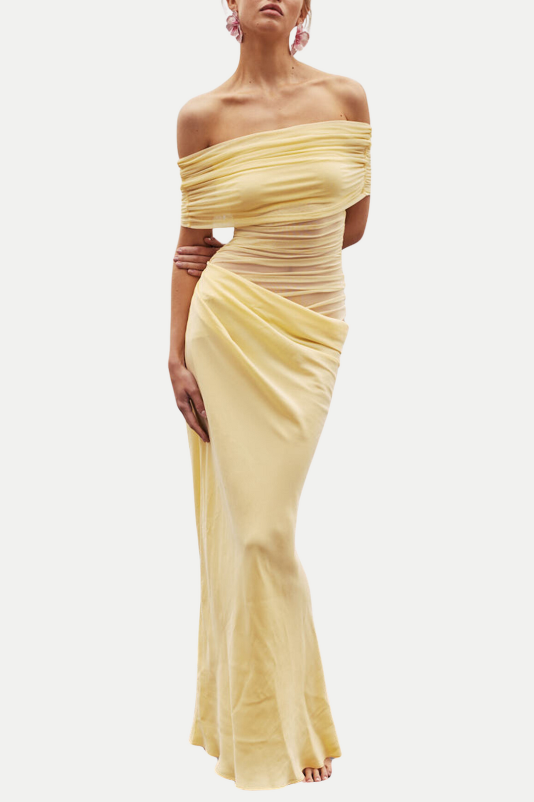 Lydia™ | Drapierte Rücken-Maxikleid