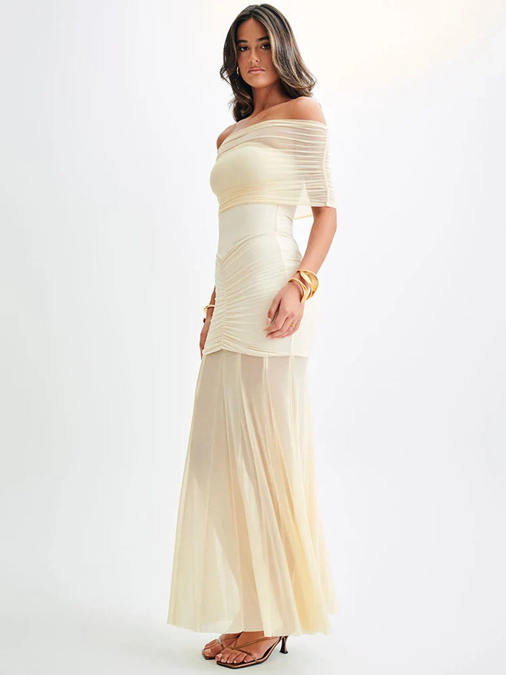 Celeste™ | Üppiges Drapiertes Maxikleid