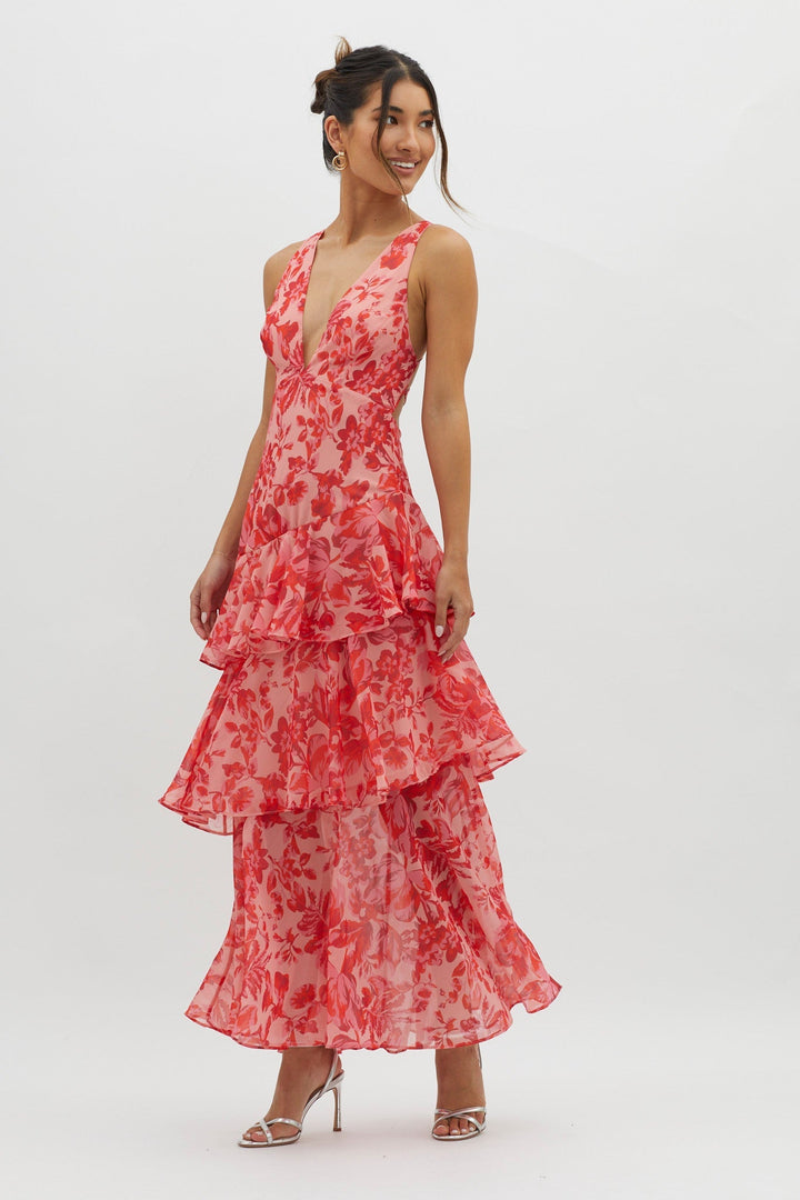 Faye™ | Bloom Shift Midi Kleid