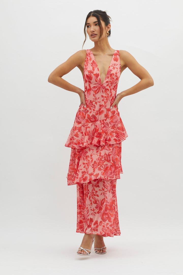 Faye™ | Bloom Shift Midi Kleid