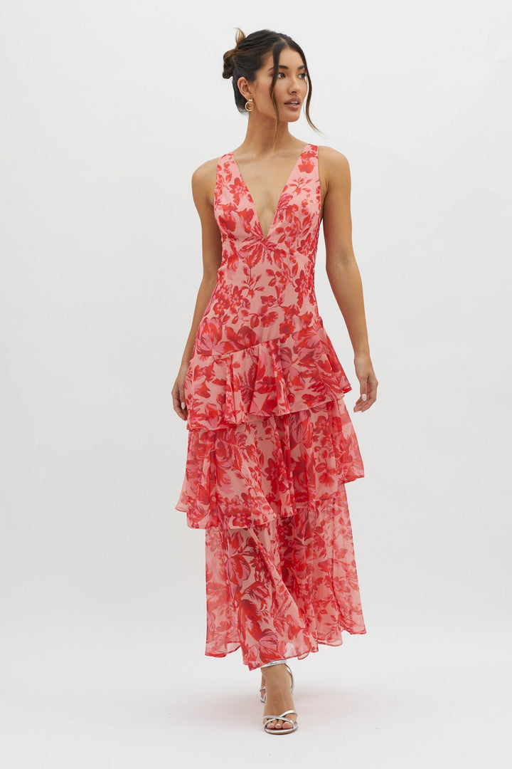 Faye™ | Bloom Shift Midi Kleid