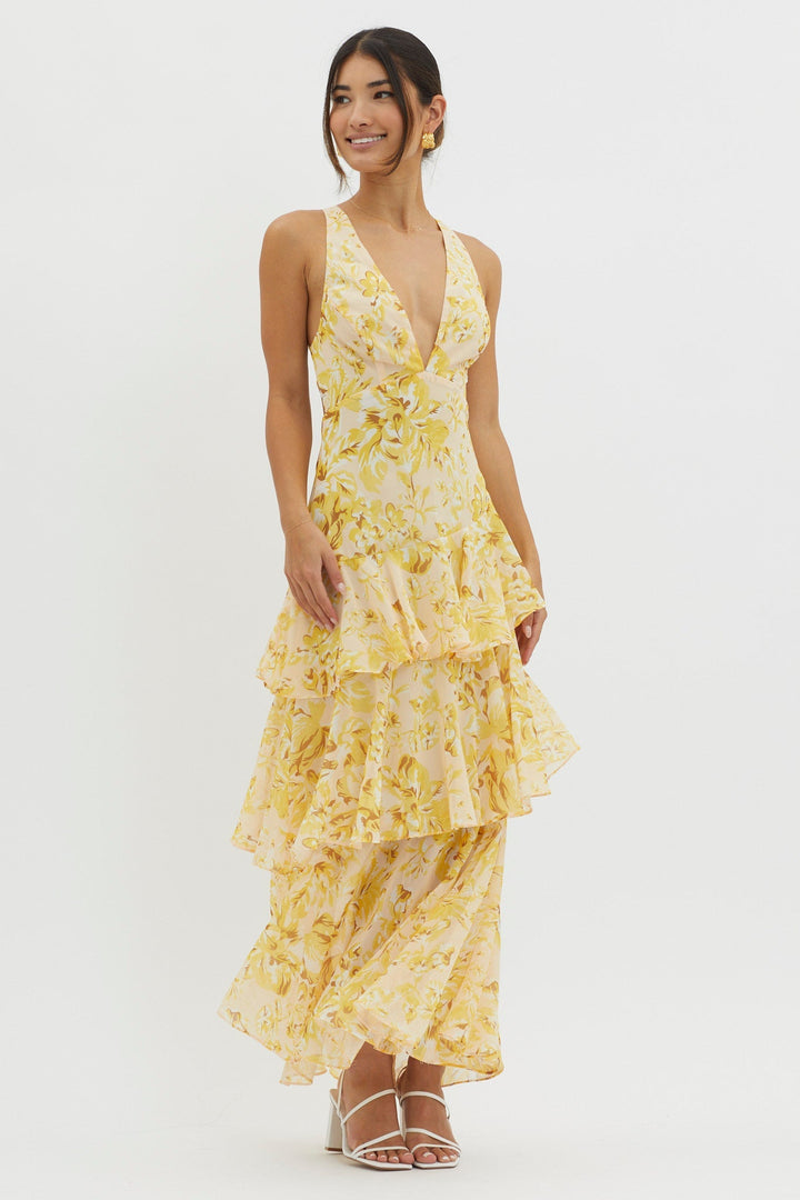 Faye™ | Bloom Shift Midi Kleid