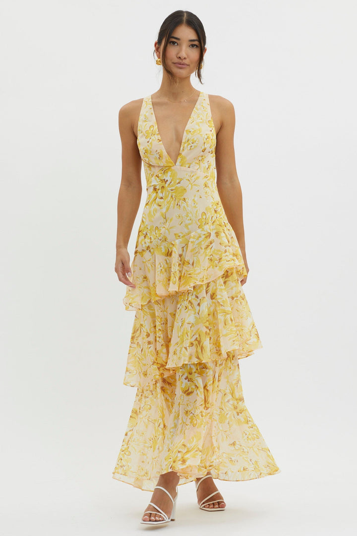 Faye™ | Bloom Shift Midi Kleid