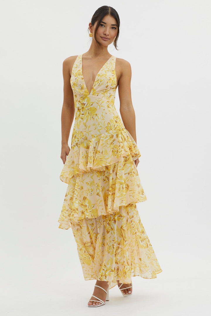 Faye™ | Bloom Shift Midi Kleid