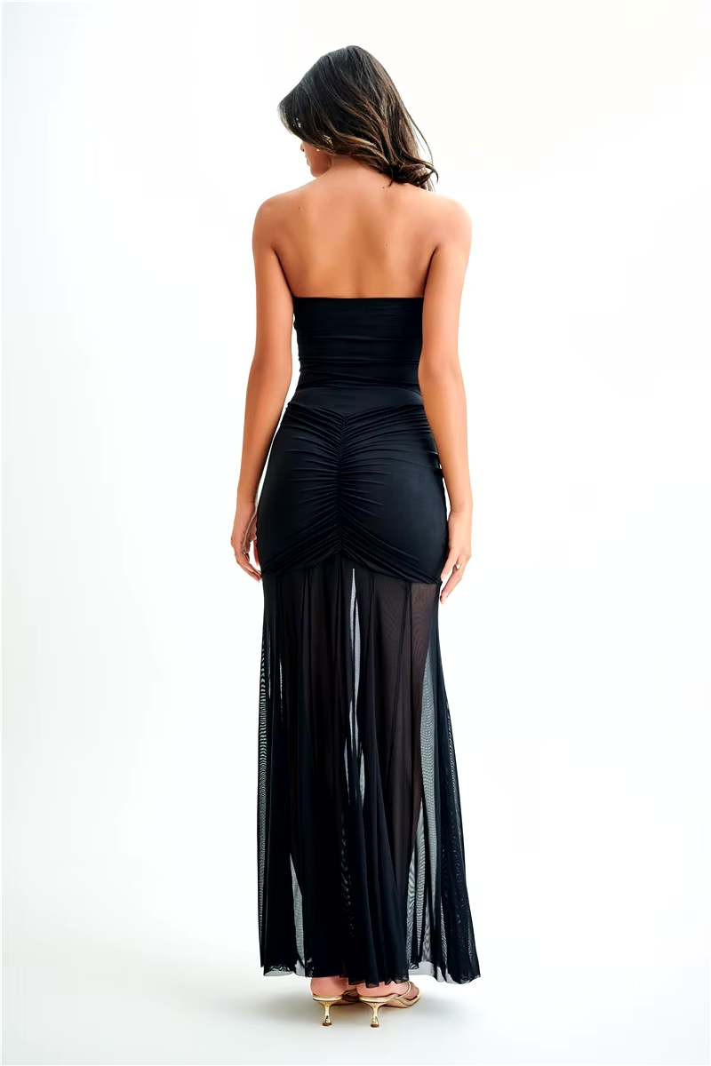 Celeste™ | Üppiges Drapiertes Maxikleid