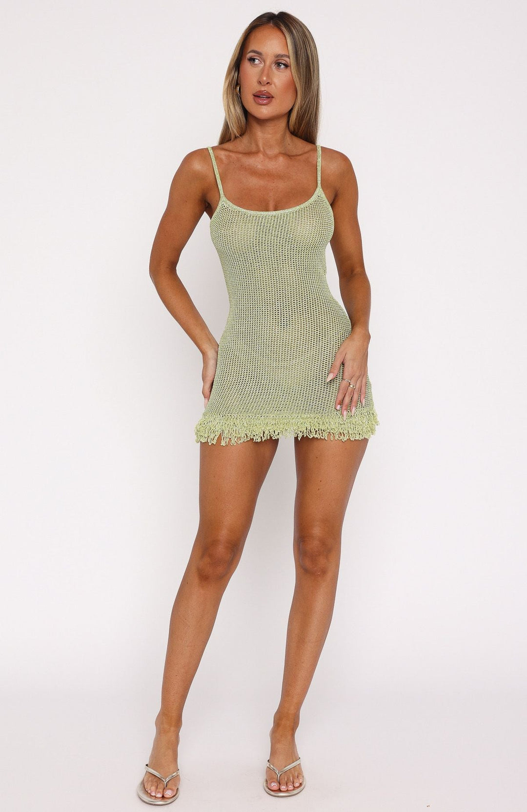 Solea™ | Bronze Strick Mini-Kleid