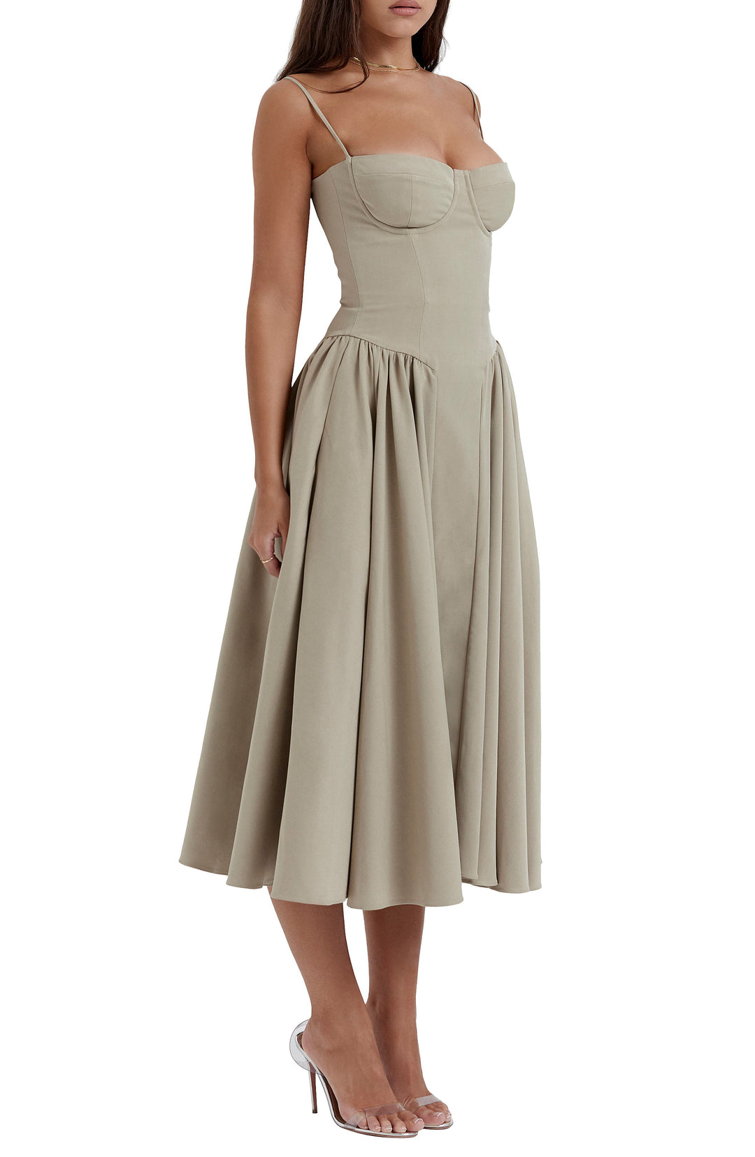 Elara™ | Charm Midi Kleid