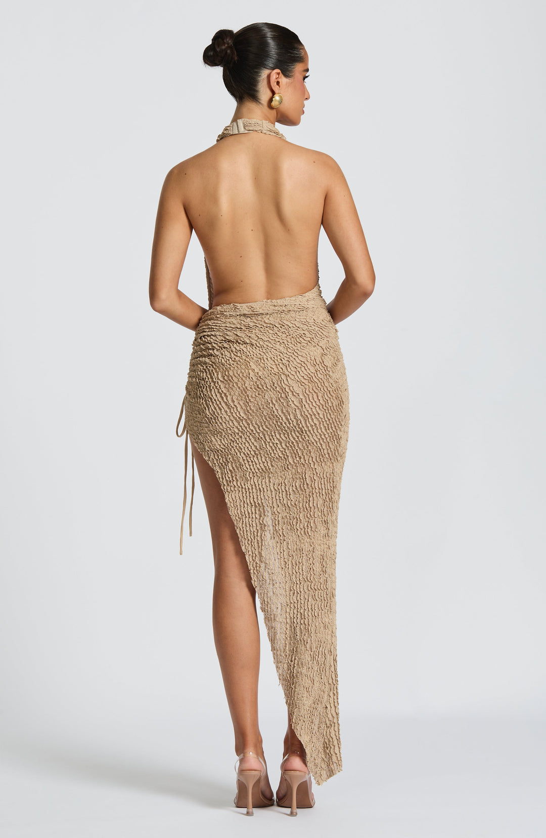 Sienna™ | Drapiertes Halter-Maxikleid