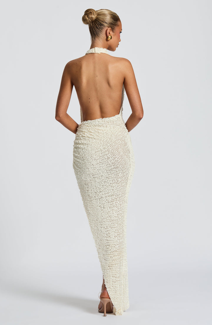 Sienna™ | Drapiertes Halter-Maxikleid