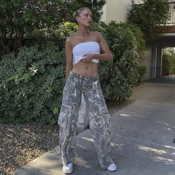Amorza™ | Camo Cargo-Hosen