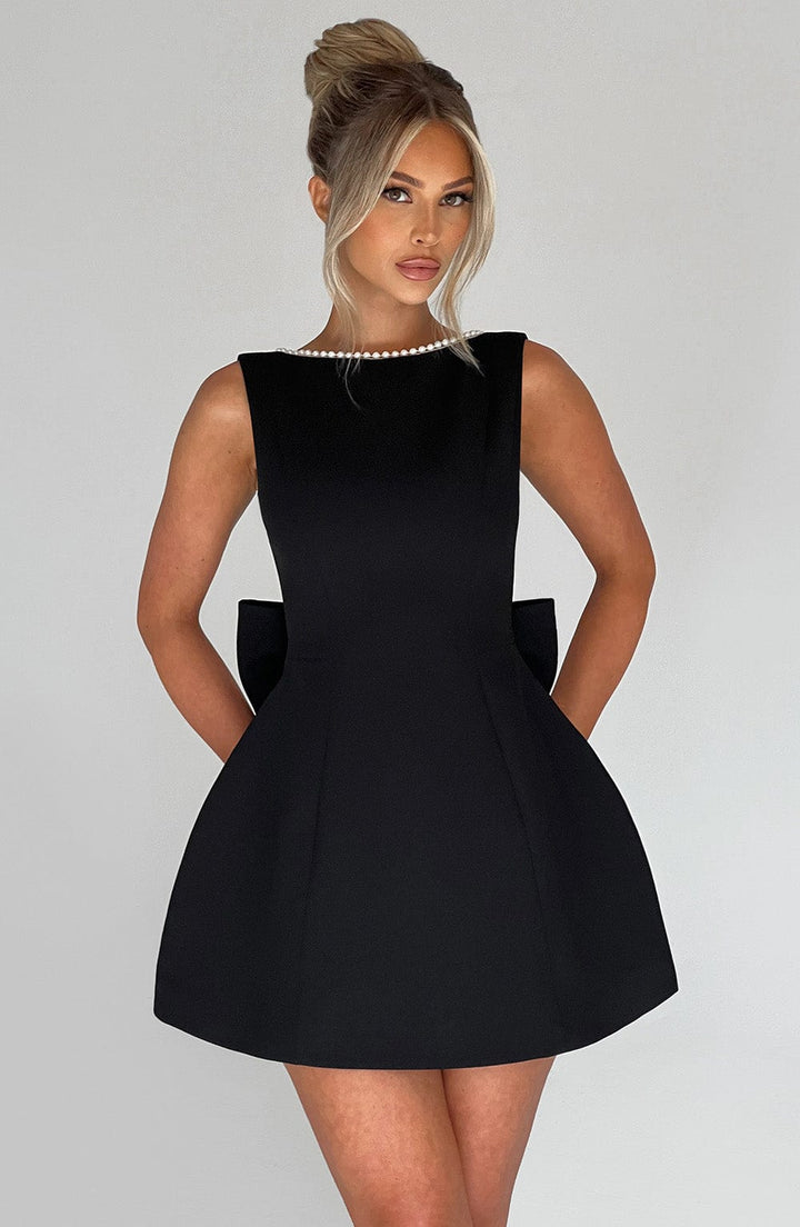Elle™ | Perlen Schleife Mini Kleid