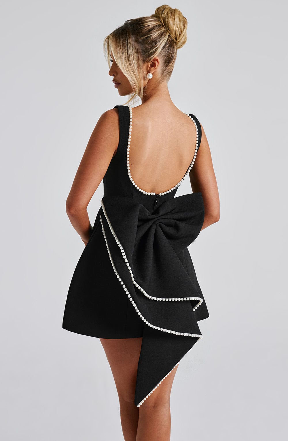 Elle™ | Perlen Schleife Mini Kleid