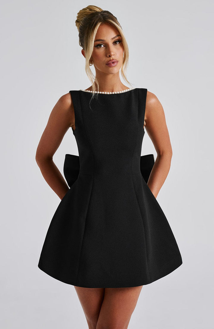 Elle™ | Perlen Schleife Mini Kleid