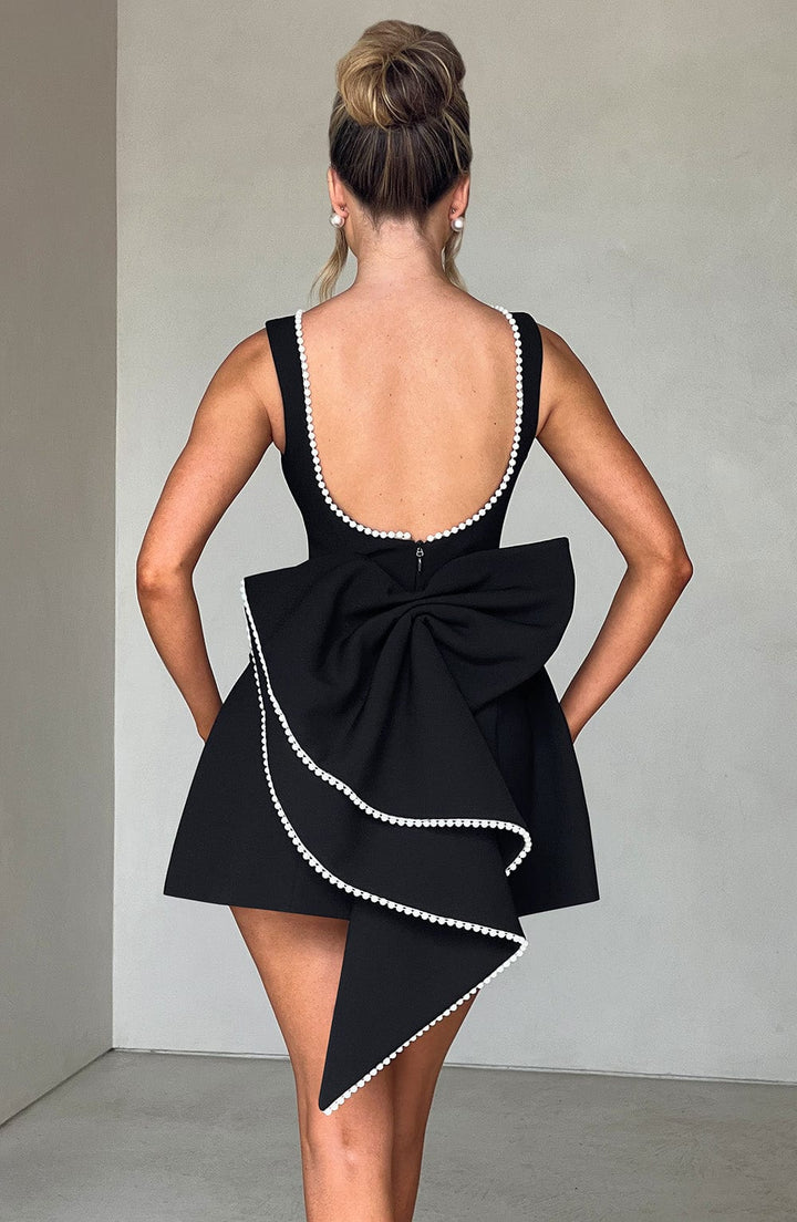 Elle™ | Perlen Schleife Mini Kleid