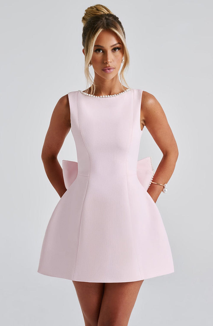 Elle™ | Perlen Schleife Mini Kleid
