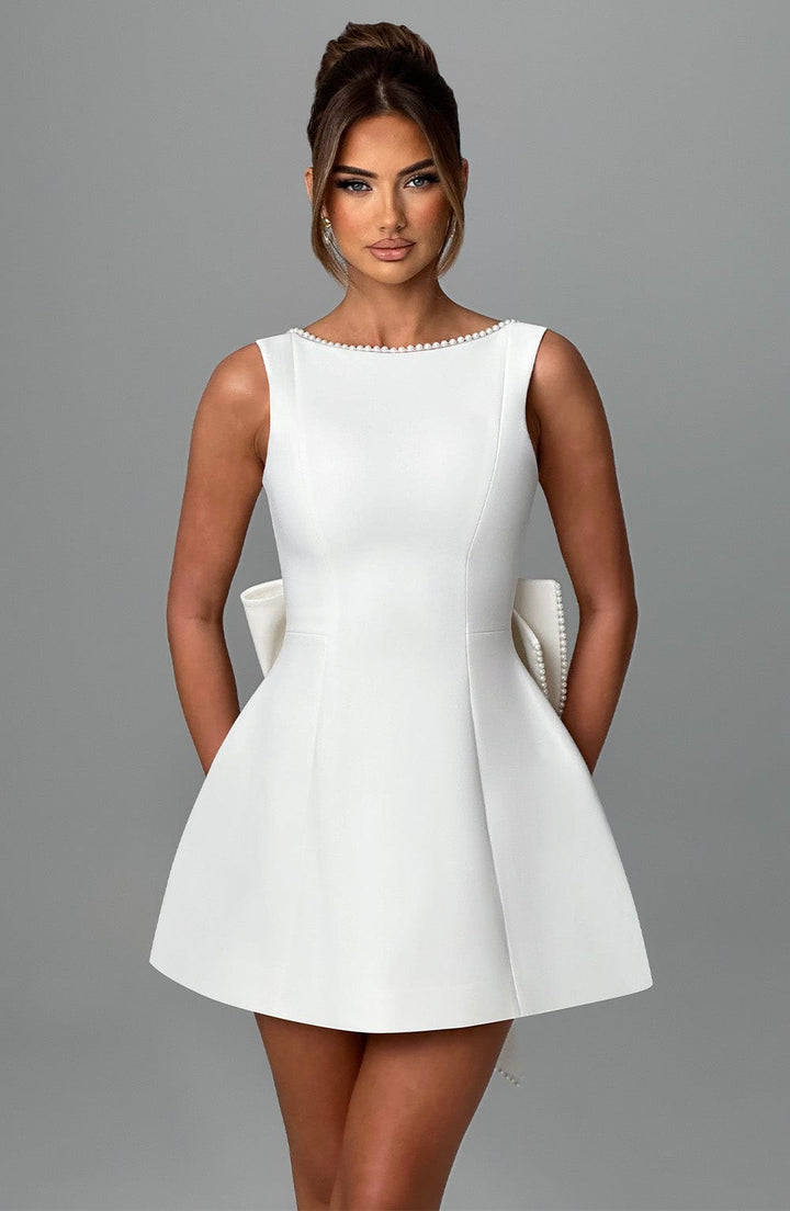 Elle™ | Perlen Schleife Mini Kleid