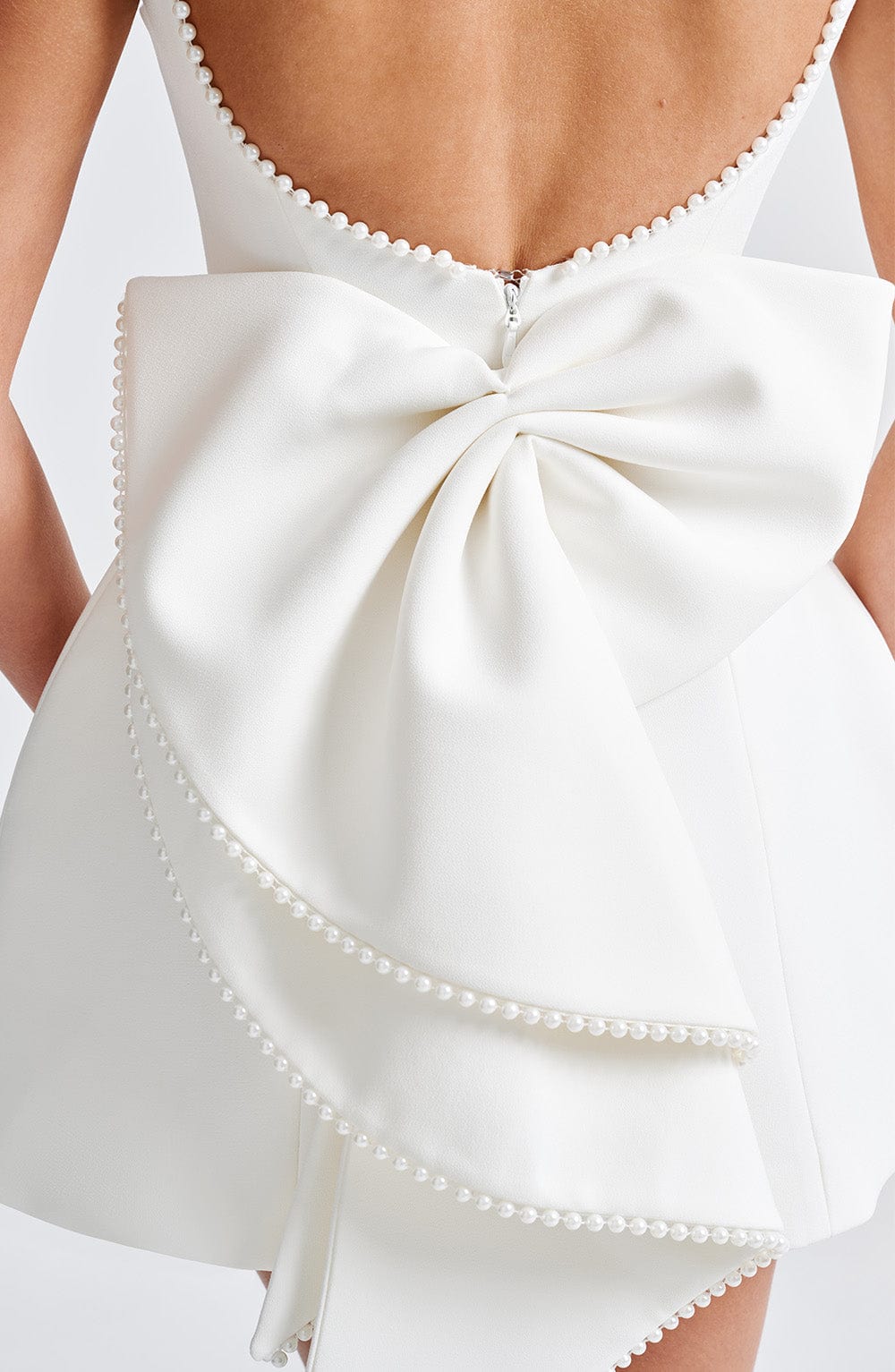 Elle™ | Perlen Schleife Mini Kleid