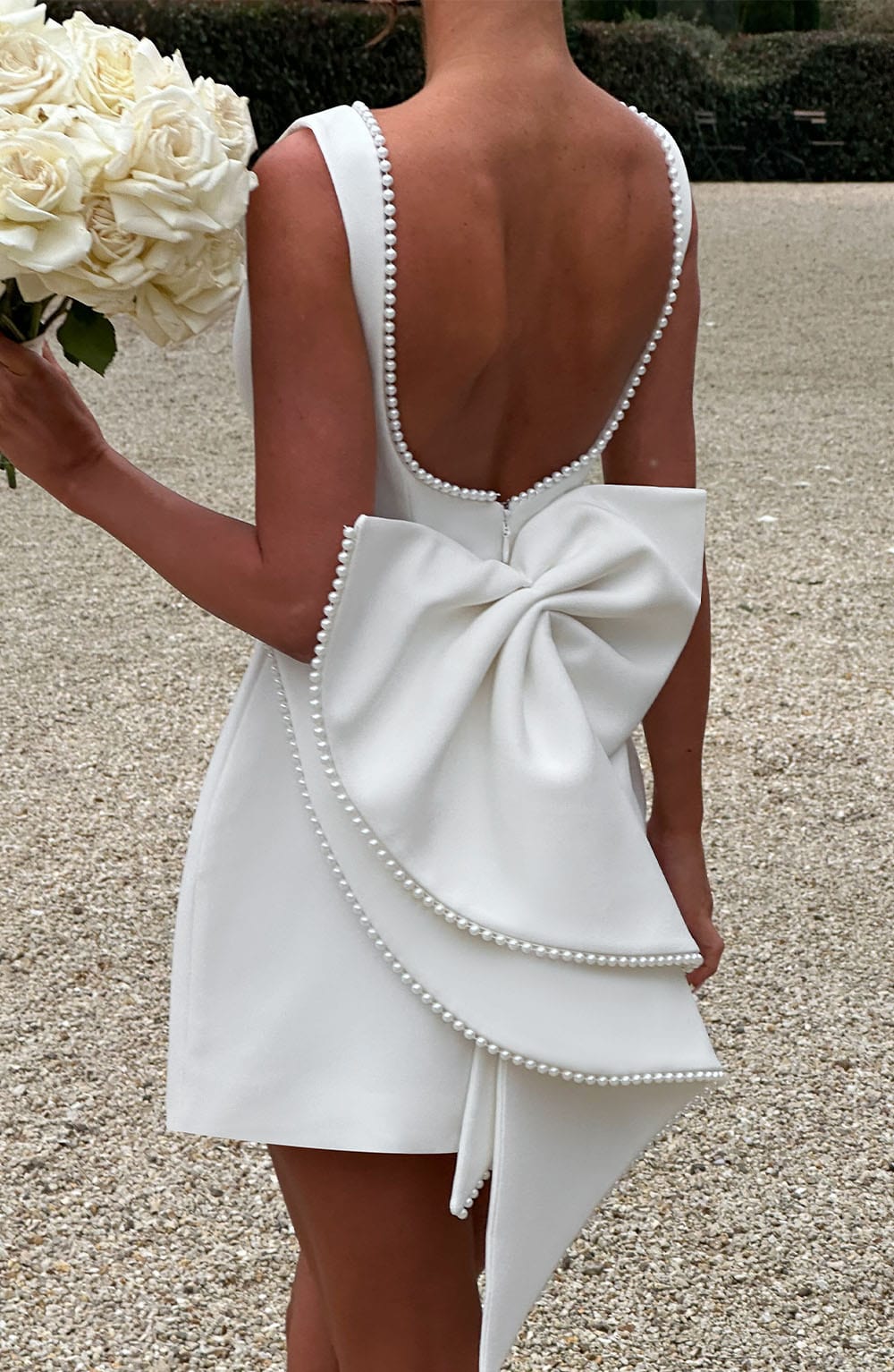 Elle™ | Perlen Schleife Mini Kleid