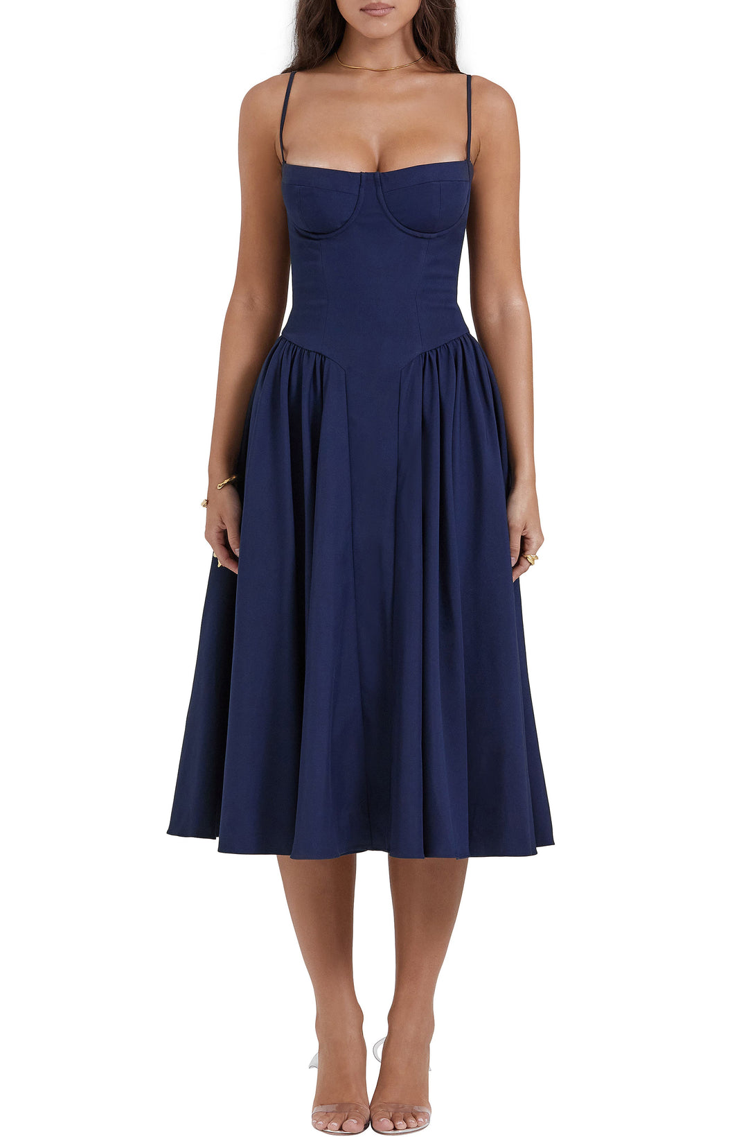 Elara™ | Charm Midi Kleid