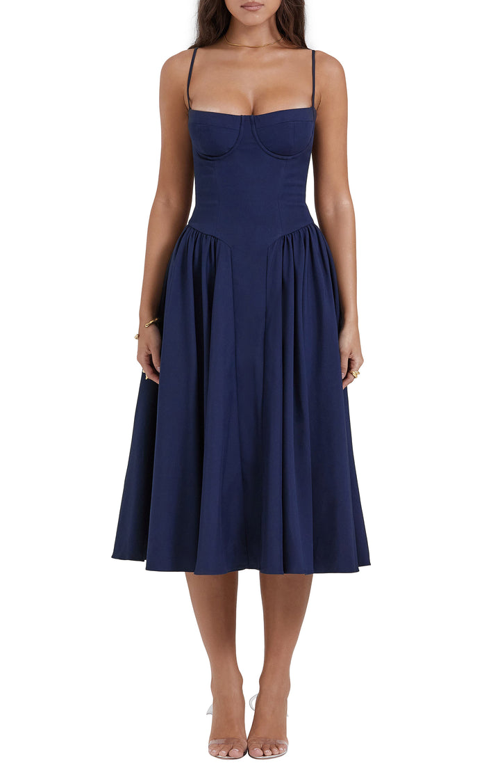 Elara™ | Charm Midi Kleid