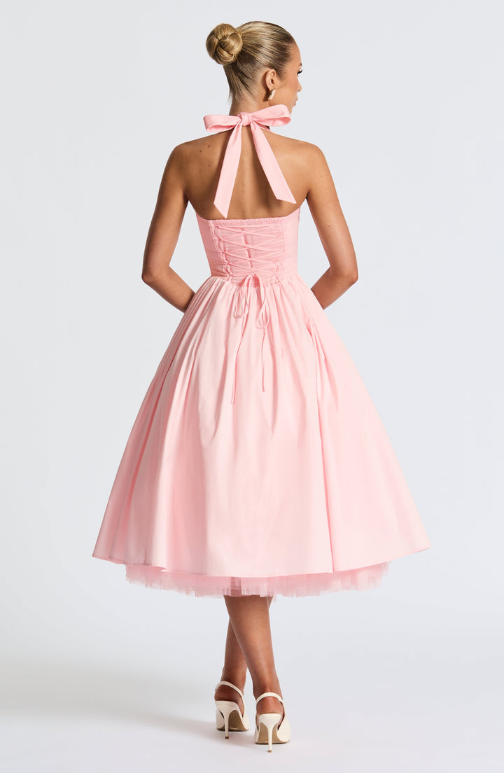 Elodie™ | Blush Halter Tee-Kleid