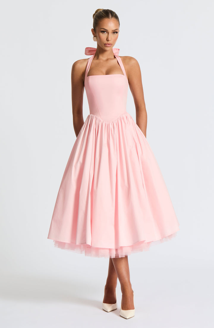 Elodie™ | Blush Halter Tee-Kleid