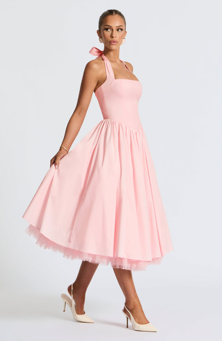 Elodie™ | Blush Halter Tee-Kleid