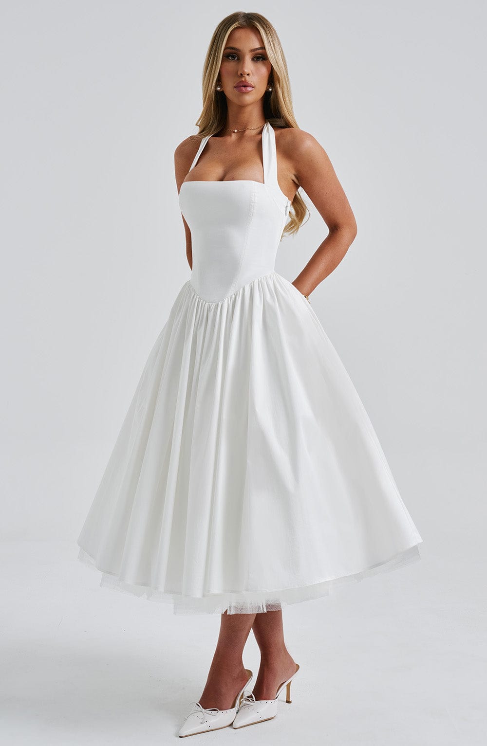 Elodie™ | Blush Halter Tee-Kleid