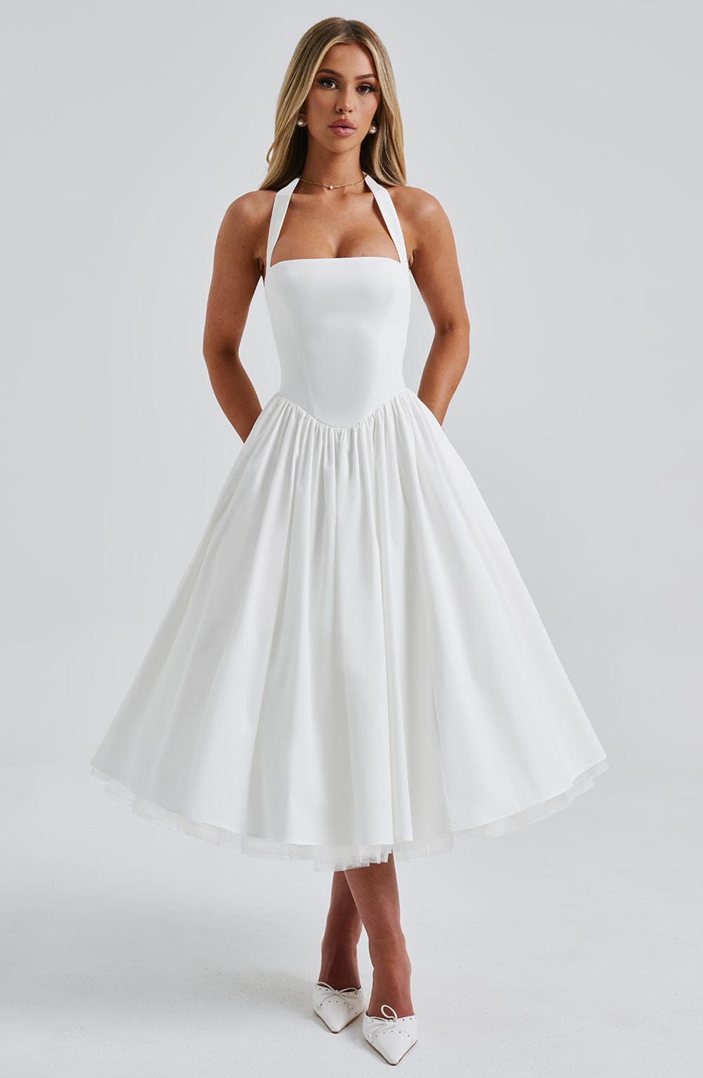 Elodie™ | Blush Halter Tee-Kleid