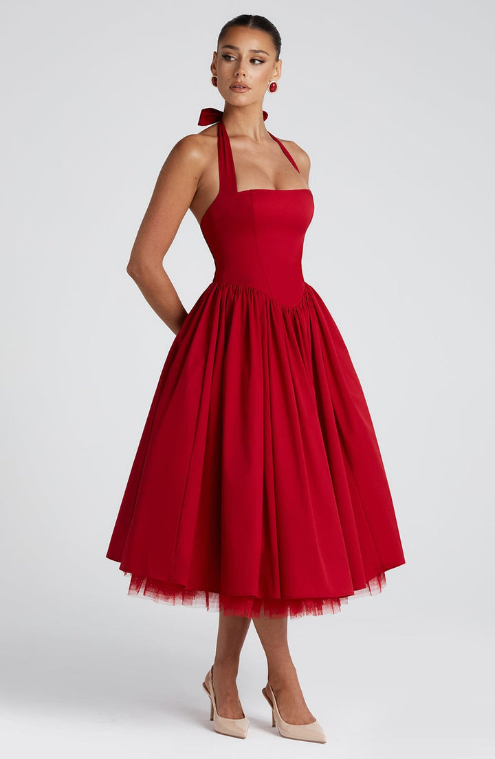 Elodie™ | Blush Halter Tee-Kleid