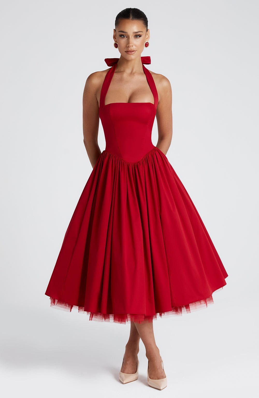 Elodie™ | Blush Halter Tee-Kleid