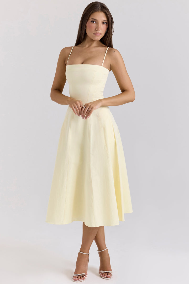 Dolly™ | Zitronen A-Linien Sommerkleid
