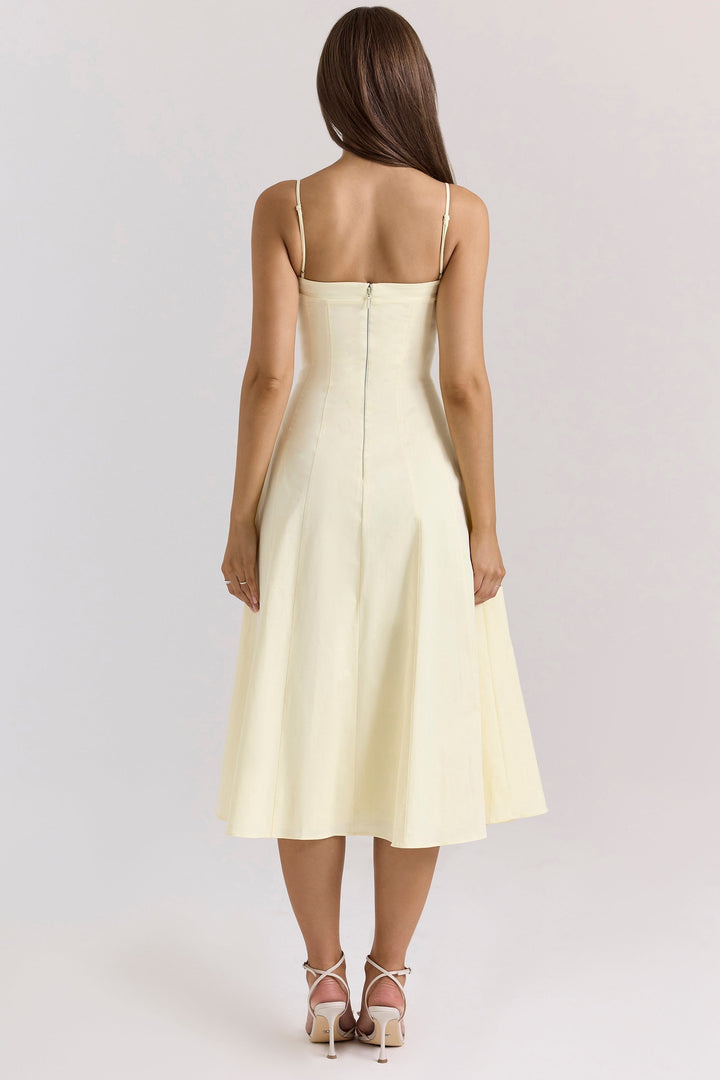 Dolly™ | Zitronen A-Linien Sommerkleid